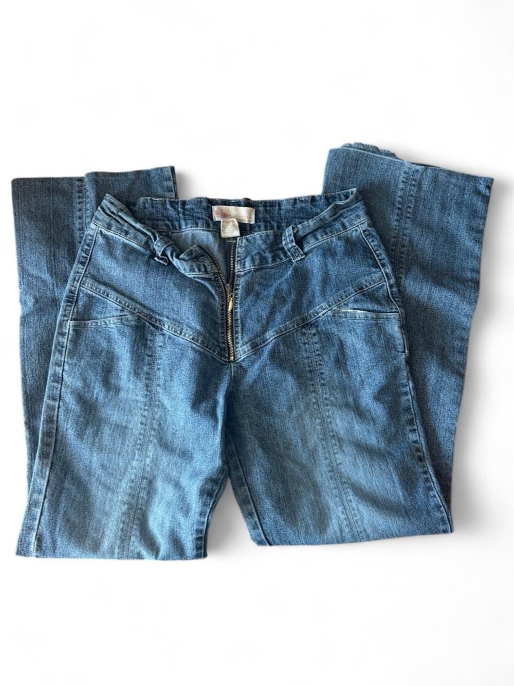 H&M Mid Blue High Rise Straight Jeans